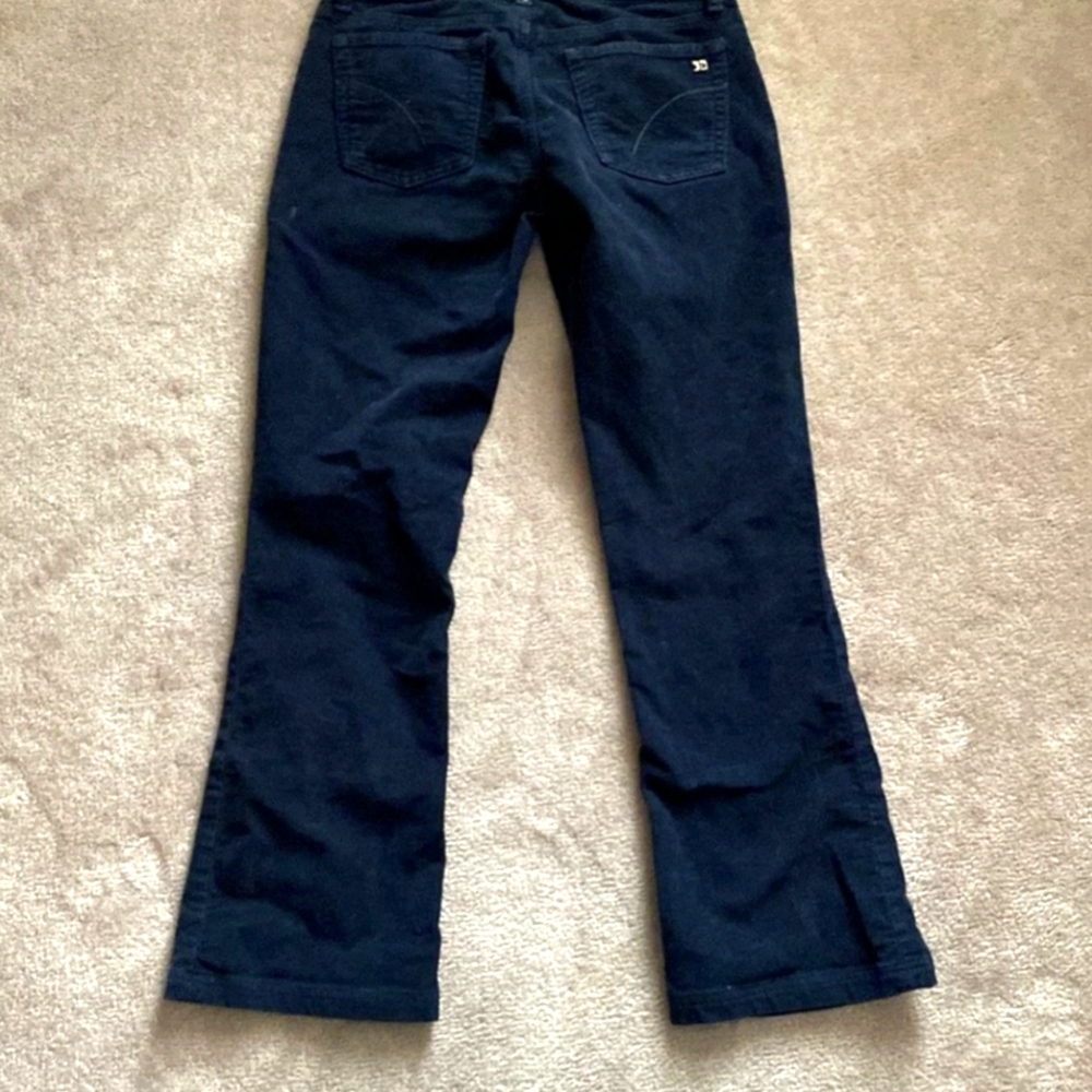 Joe’s Jeans Navy Corduroy Cropped Flare Pants Size 27
